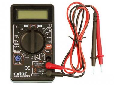 Multimetr digitální s akustickou signalizací EXTOL 13712 - Multimetr digitální s akustickou signalizací Multimetr digitální (U, I, R), s akustickou signalizací, Výrobce: EXTOL