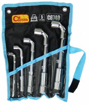 Sada trubkových klíčů L 8-19mm - Sada L trubkových klíčů CORONA v textilním obalu Rozměry: 8, 10, 13, 17, 19mm
