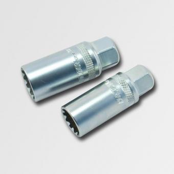 Hlavice na svíčky prodloužená 1/2, 16 mm 12 hranné H4116 - Hlavice na svíčky prodloužená 1/2, 12 hranné HONDRIVER Rozměr:16 mm Materiál: chrom vanadium CRV