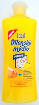 Dílenské mýdlo IDEAL PROFI (citron) 500ml - Obsahuje neabrazivní polymery s vysokým obsahem ochranných složek pro zvláčnění, zjemnění a proti vysoušení. Nezpůsobuje ostré smirkování pokožky jako běžné mycí pasty a následné ucpávání odpadu. Je určeno zejmé