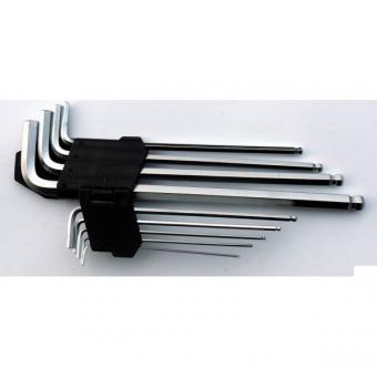 Klíče imbus prodloužené, sada 9 dílná - Klíče imbus prodloužené, sada 9 dílná Rozměry: 1,5, 2, 2,5, 3, 4, 5, 6, 8, 10mm Výrobce: CORONA