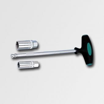 Klíč na svíčky magnetický T 16/21mm - Kloubový klíč na svíčky magnetický Rozměry:16 a 21 mm T-rukojeť plastovým potahem